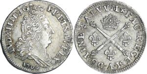 France - Louis XIV (1643-1715) - 10 sols aux insignes - 1706 A (Paris)