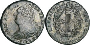 France - Constitution (1791-1792) - 2 sols au faisceau type FRANCOIS - 1792 R (Rouen)