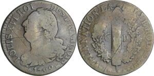 France - Constitution (1791-1792) - 6 deniers type FRANCOIS 1792 MA (Marseille)