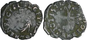 France - Henri III (1574-1589) - Liard du Dauphiné - 1er type - 1577 Grenoble