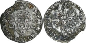 France - Henri II (1547-1559) - Douzain aux croissants - 1549 9 (Rennes)