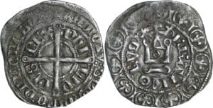 France - Philippe VI (1328-1350) - Gros à la couronne 4ème émission (6 avril 1340)