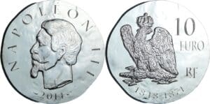 France - Série de Clovis à la république 1500 ans d'Histoire de France - Belle Épreuve 10 euro - Napoléon III 2014