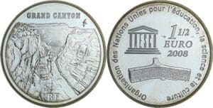 France - Lieux et monuments du monde - Belle Épreuve de 1 1/2 euro - Grand cayon 2008