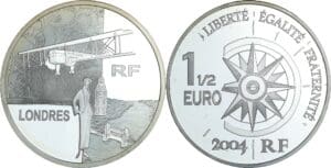 France - Voyage autour du Monde - Belle Épreuve de 1 1/2 euro - Les grands express aériens 2004