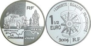 France - Voyage autour du Monde - Belle Épreuve de 1 1/2 euro - La croissière Jaune 2004
