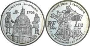 France - Belle Épreuve de 1 1/2 euro - Saint-Louis des Invalides 2006