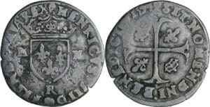 France - Henri IV (1589-1610) - Douzain - 2ème type - 1594 R (Saint-André de Villeneuve-lès-Avignon)
