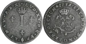 France - Louis XV (1715-1774) - Double sol de billon - 1739 O (Rioms)