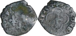 France - Henri II (1547-1559) - Double tournois 2ème type - (Villefranche-de-Rouergue)