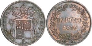 Vatican - Roma - Gregorio XVI (1831-1846) - Mezzo baiocco 1840 (Rome)