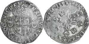 France - Henri II (1547-1559) - Douzain du Dauphiné aux croissants - 1552 (Romans)