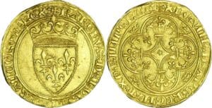 France - Charles VI (1380-1422) - Ecu d'or à la couronne - Tours