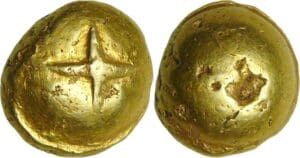 France - Sénons - Statère globulaire à la croix (100-80 av. J.-C.)