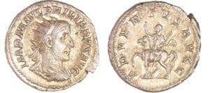 Philippe 1er - Antoninien (245, Rome) - Philippe à cheval