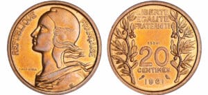 France - Cinquième république (1959- ) - Concours de la 20 centimes 1961 essai - Lagriffoul