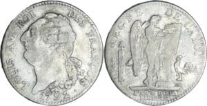 France - Constitution (1791-1792) - Ecu de 6 livres type FRANCOIS 1792 A (Paris) 2ème sem