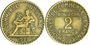France - Troisième république (1871-1940) - 2 francs Chambre de commerce 1927