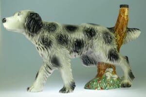 Bouteille en céramique - Grand chien Setter Anglais