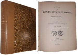 Babelon (Ernest) - Traité des monnaies grecques et romaines - Deuxième partie, Description historique - Tome troisième - Edition originale - 1914