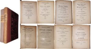 Lot de catalogues de ventes aux enchères regroupées en 2 volumes