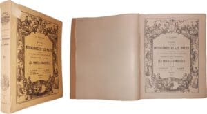 Florange (Ch.) - Etude sur les messageries et les Postes d'après des documents métalliques et imprimés, précédée d'un essai numismatique sur les Ponts et Chaussées - Première édition - Paris 1925