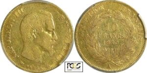 France - Napoléon III (1852-1870) - 10 francs grand module 1859 A (Paris)