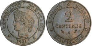 France - Troisième république (1871-1940) - 2 centimes Cérès 1894 A (Paris)