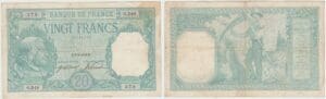 France - 20 francs 'Bayard" Type 1916