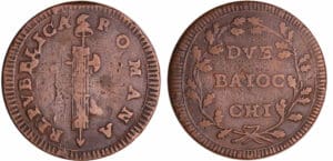 Italie - République de Rome - Lazio - 2 baiocchi (sd)