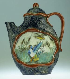 Bouteille en céramique Borghini Lacrima Christi - Théière aux canards