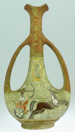 Bouteille en céramique - Archer au bige