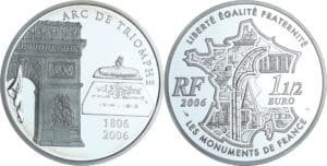 France - Lieux et monuments de France - Belle Épreuve de 1 1/2 euro - Arc de Triomphe 2006