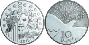 France - Série Europa - Belle Épreuve de 10 euro - Paix en Europe 2015