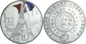 France - Série Europa Le France époque contemporaine - Belle Épreuve de 10 euro - Victor Hugo 2017