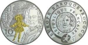 France - Série Europa Le France époque contemporaine - Belle Épreuve de 10 euro - Epoque baroque et rococo 2018