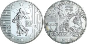 France - Série Semeuse - Belle Épreuve de 10 euro - Teston de François 1er 2016