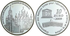 France - Lieux et monuments du monde - Belle Épreuve de 10 euro - Le Kremlin de Moscou 2009