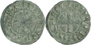 France - Nivernais - Comté de Nevers - Mahaut II - Denier