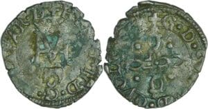 France - Navarre - Henri III et Marguerite de Valois - Liard (Pau)