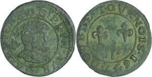 France - Principauté d'Orange - Frédéric-Henri - Double tournois 1637 (Orange)