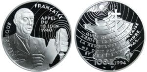 France - Cinquième république (1959- ) - 100 francs Libération "Appel du 18 juin" 1994 Belle Epreuve