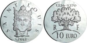 France - Série de Clovis à la république 1500 ans d'Histoire de France - Belle Épreuve 10 euro - Saint-Louis 2012