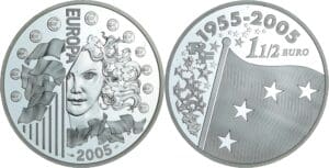 France - Série Europa - Belle Épreuve de 1 1/2 euro - Monnaie de collection de Référence 2005