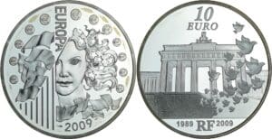 France - Série Europa - Belle Épreuve de 10 euro - Berlin chute du mur 2009