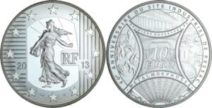 France - Série Semeuse - Belle Épreuve de 10 euro - 40e anniversaire du site de Pessac 2013