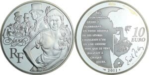 France - Série Héros de la Littérature Française - Belle Épreuve de 10 euro - Nana (Emile Zola) 2011
