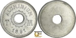 France - Troisième république (1871-1940) - Essai monétaire en aluminium uniface 1891