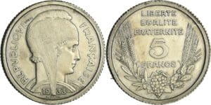 France - Troisième république (1871-1940) - Essai 5 francs Bazor 1933