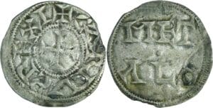 France - Poitou - Immobilisation Charles II Le Chauve - Denier (Melle)